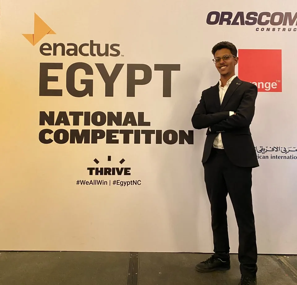 Feras at the Enactus Egypt National Competition