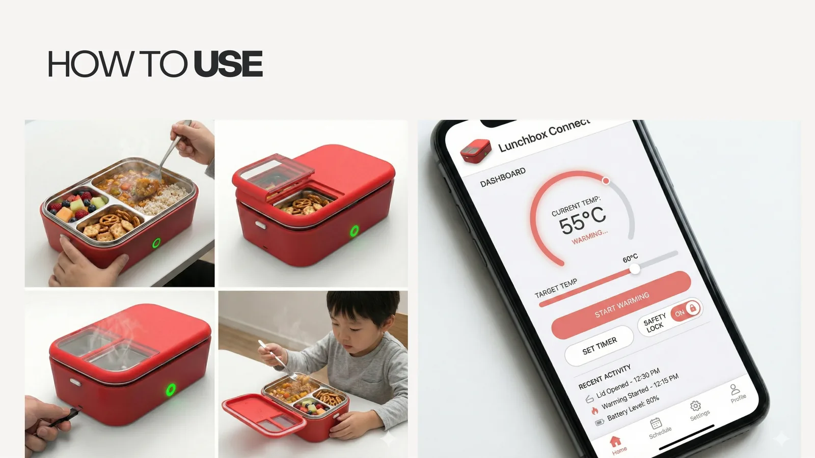How-to-use scenes and the Lunchbox Connect app