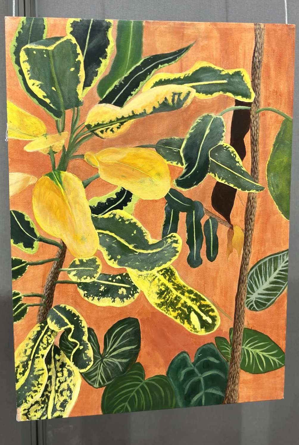 Natural Drawing: Leaves, light and a lot of orange.